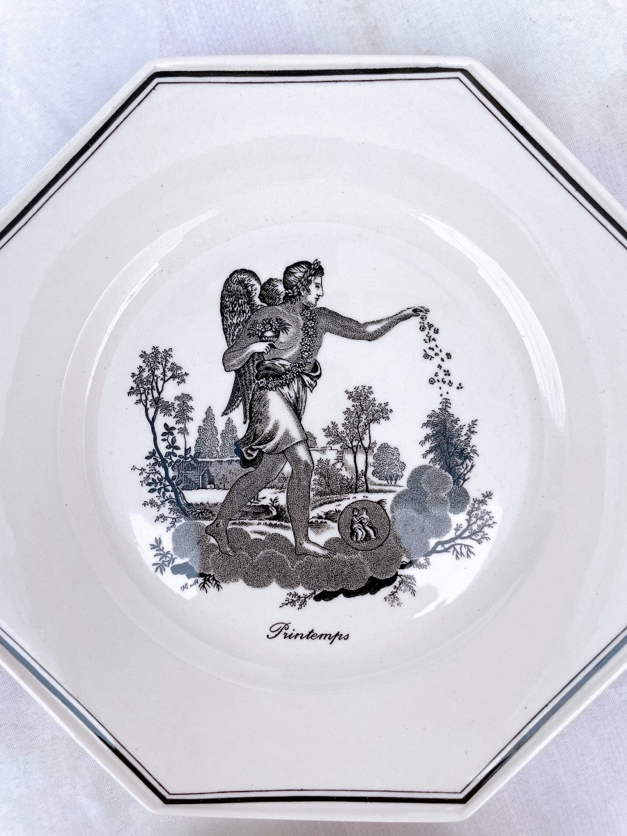 Set Of 4 Villeroy & Boch 4 Seasons Plates -photo-2