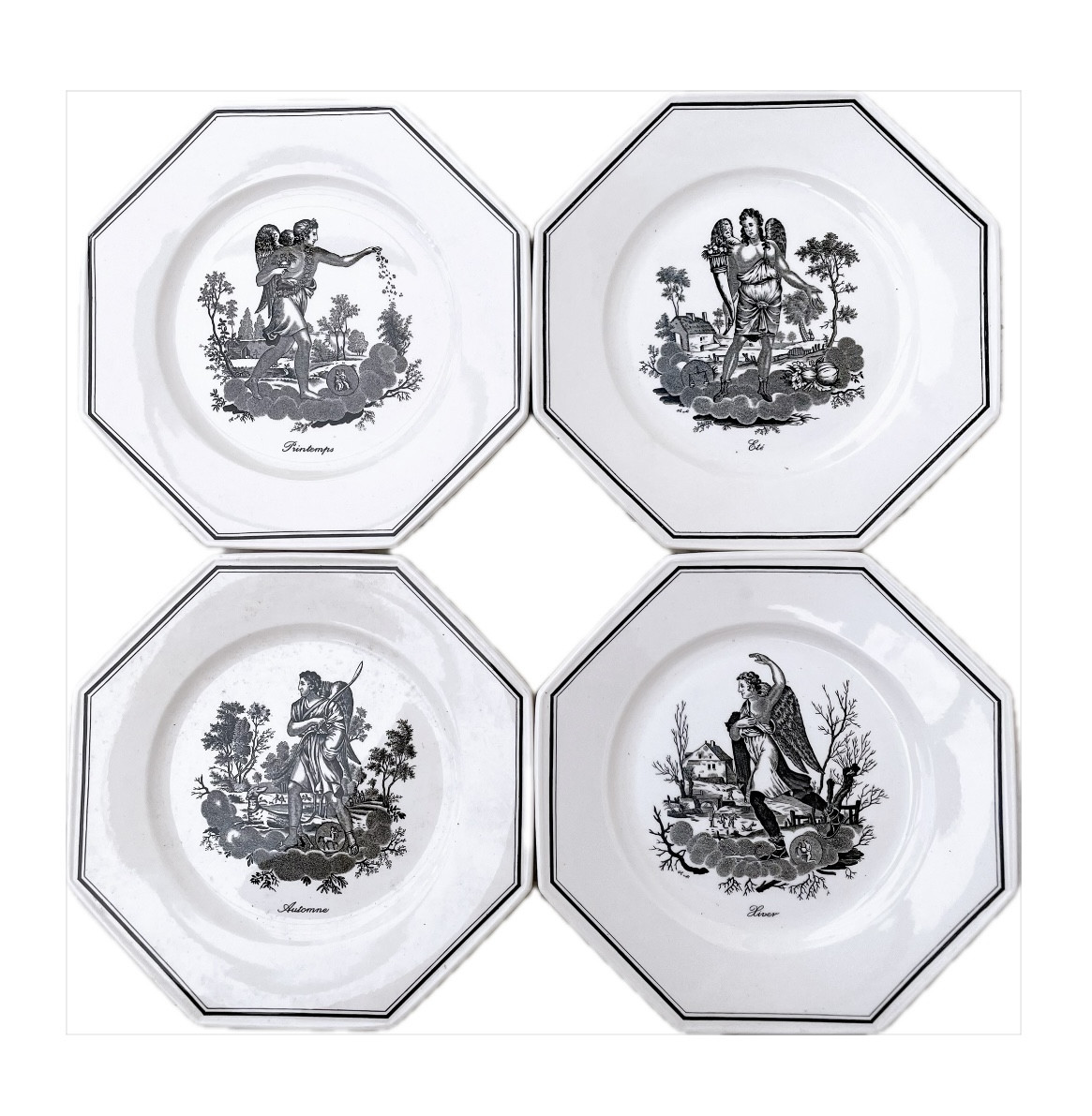 Set Of 4 Villeroy & Boch 4 Seasons Plates 