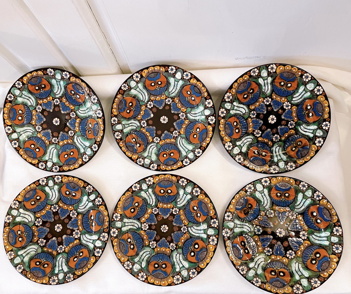 6 Dessert Plates From Thun (switzerland) -photo-3