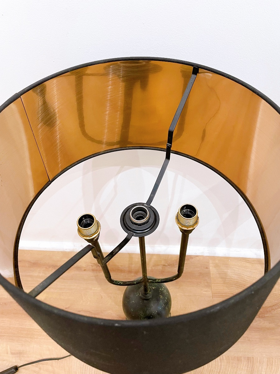 Pair Of Black Boudoir Lamps -photo-1