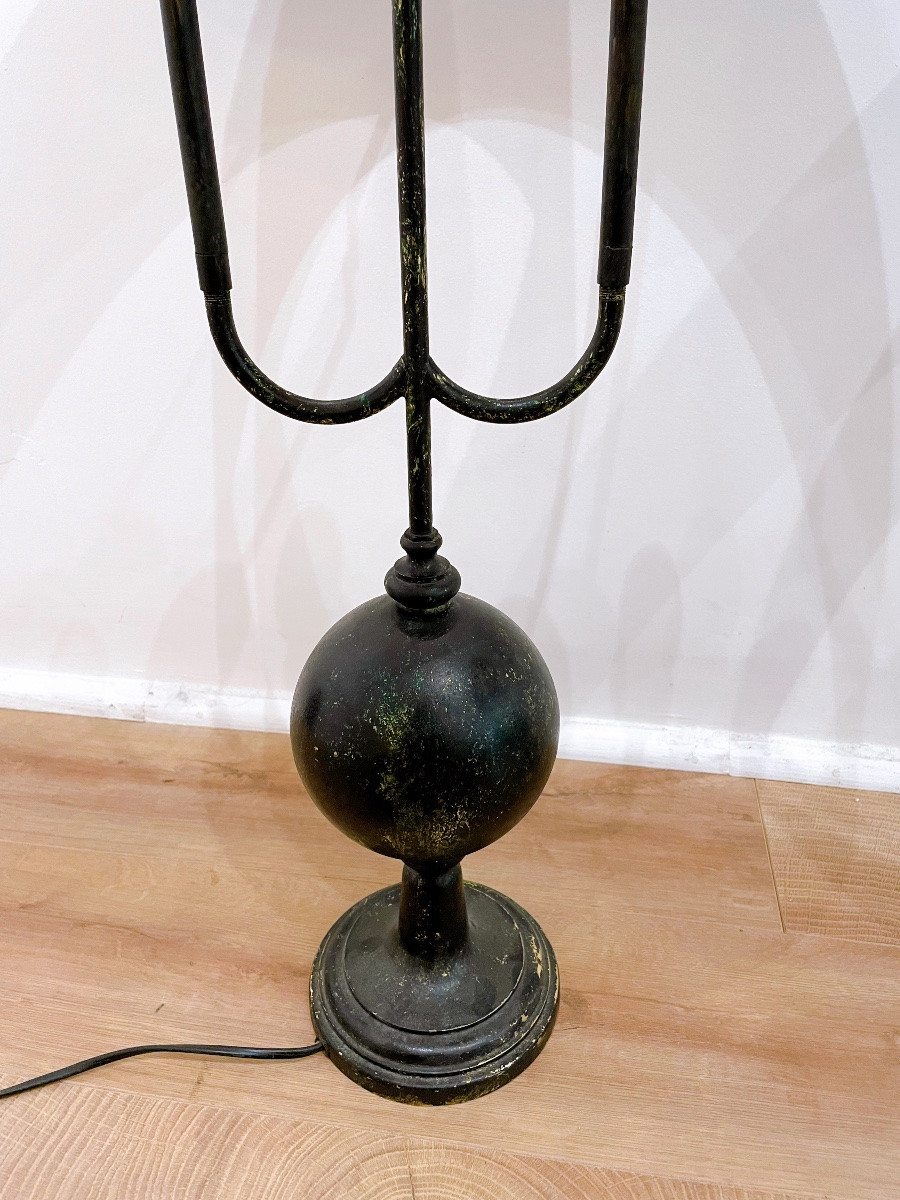 Pair Of Black Boudoir Lamps -photo-2