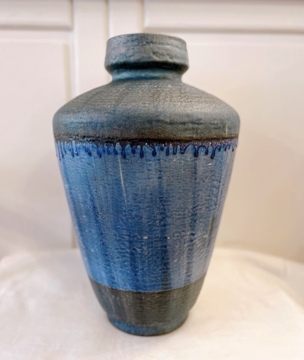 Grande Vase en céramique signé Karlsruhe-photo-1