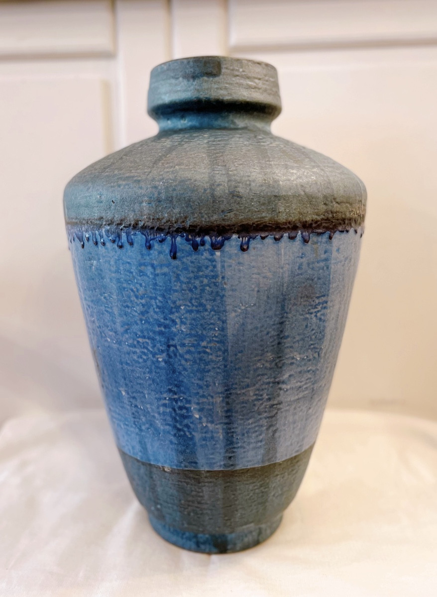 Grande Vase en céramique signé Karlsruhe