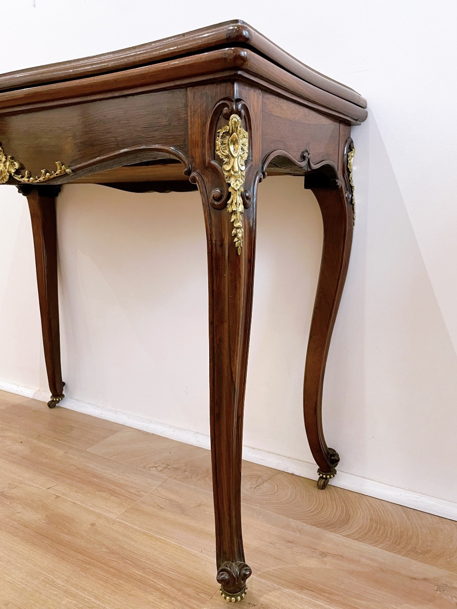Table de jeux style Louis XV -photo-4