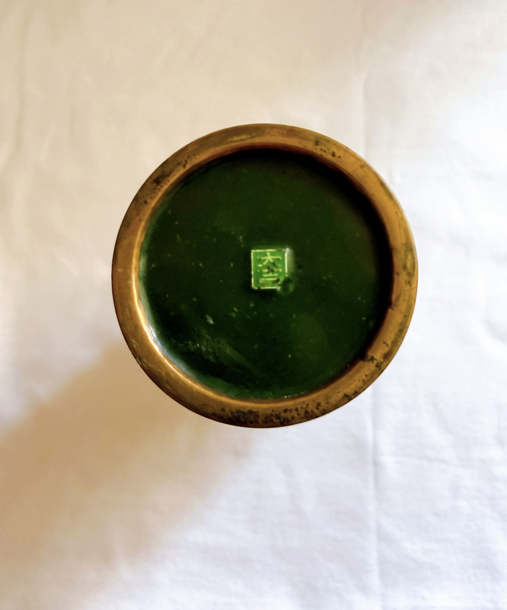 Vase en émail cloisonné japonais 19eme-photo-6