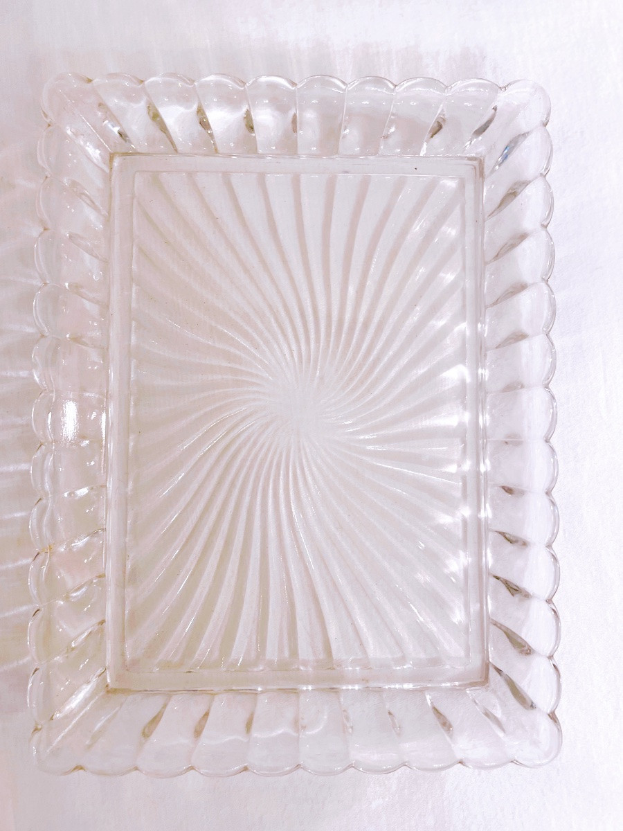 Pair Of Baccarat Crystal Trays-photo-2