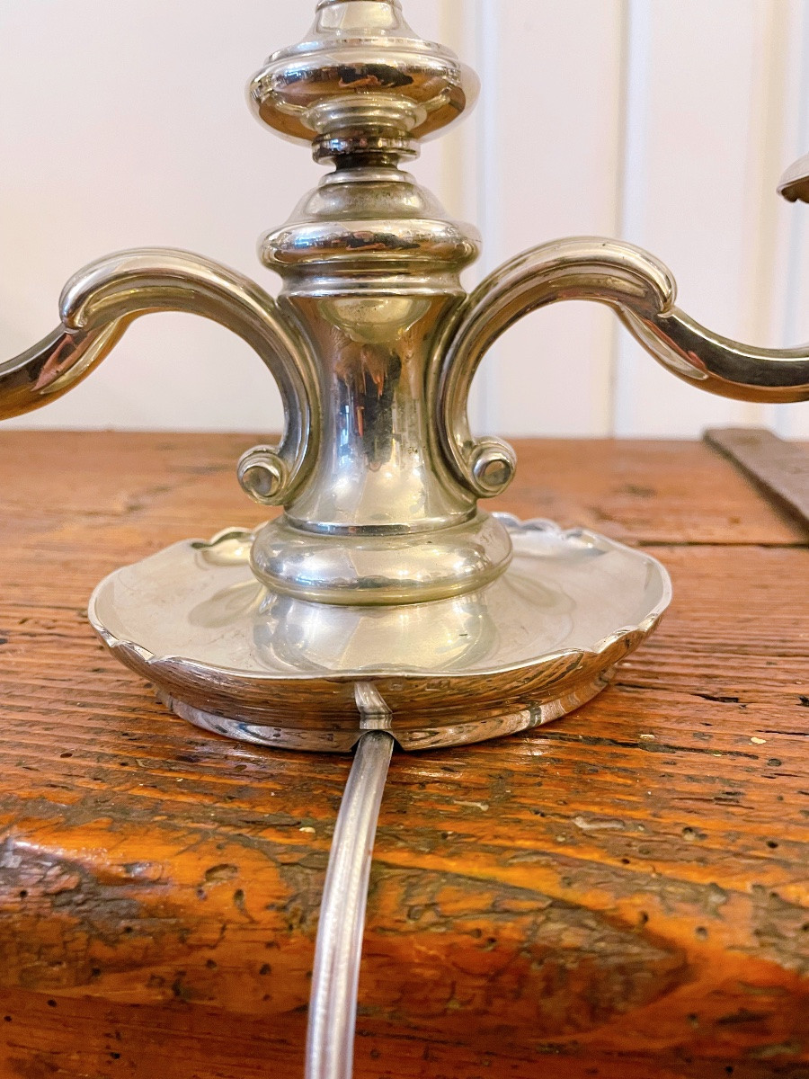 Pair Of Louis XV Style Two-arm Candlestick Lamps-photo-2