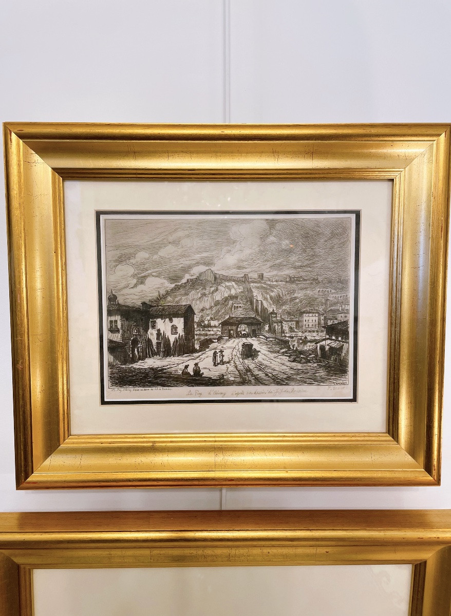 2 Gravures à l’eau forte de Joannes Drevet-photo-3