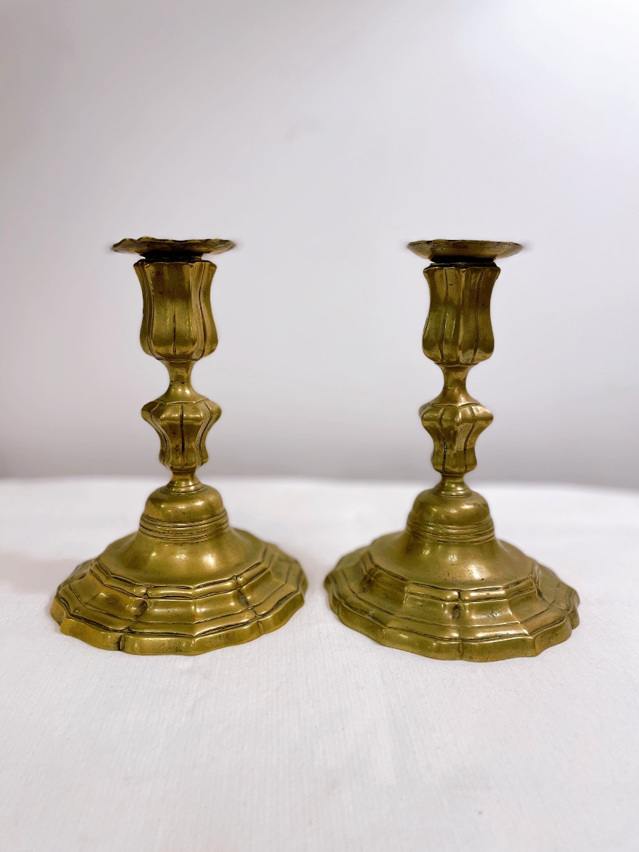 Pair Of 18th-century Bronze Candlesticks