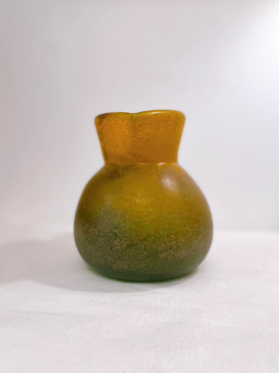 Pitcher In Marbled Orange And Blue-green Glass Paste By Georges De Feure-photo-3