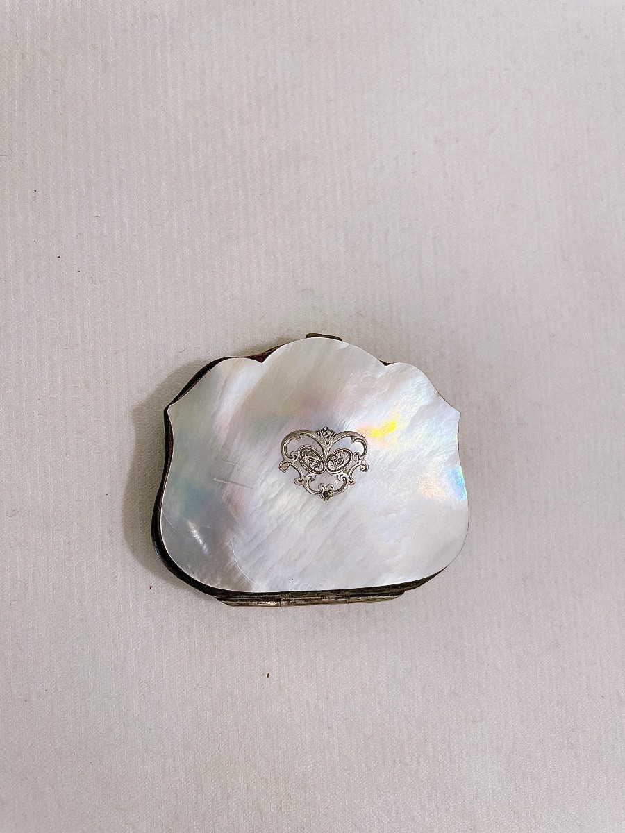 Small Mother-of-pearl Coin Purse From The Napoleon III Era -photo-2
