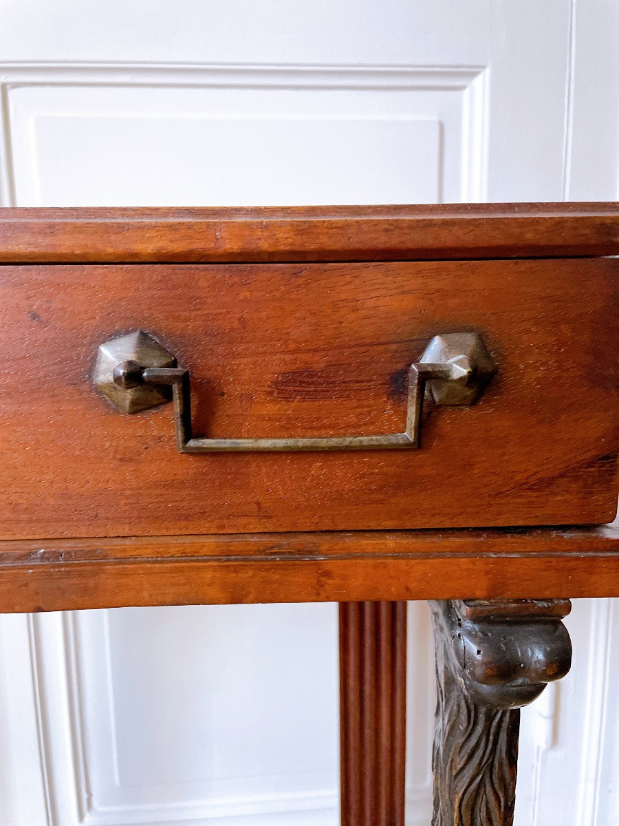 Console du XIXᵉ siècle en bois massif style Empire -photo-1