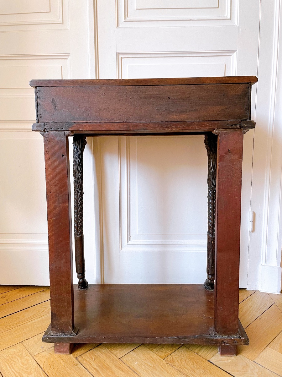 Console du XIXᵉ siècle en bois massif style Empire -photo-3