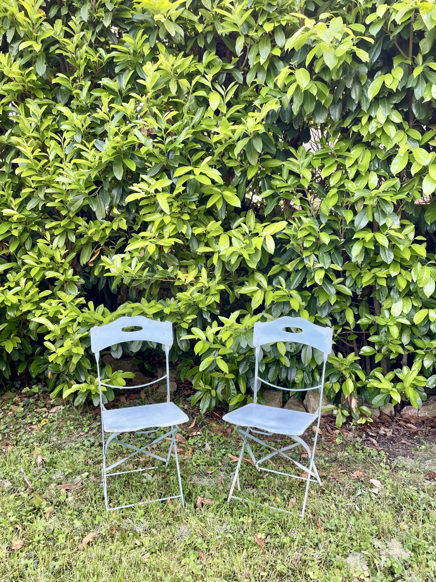 Sky Blue Garden Chairs-photo-2