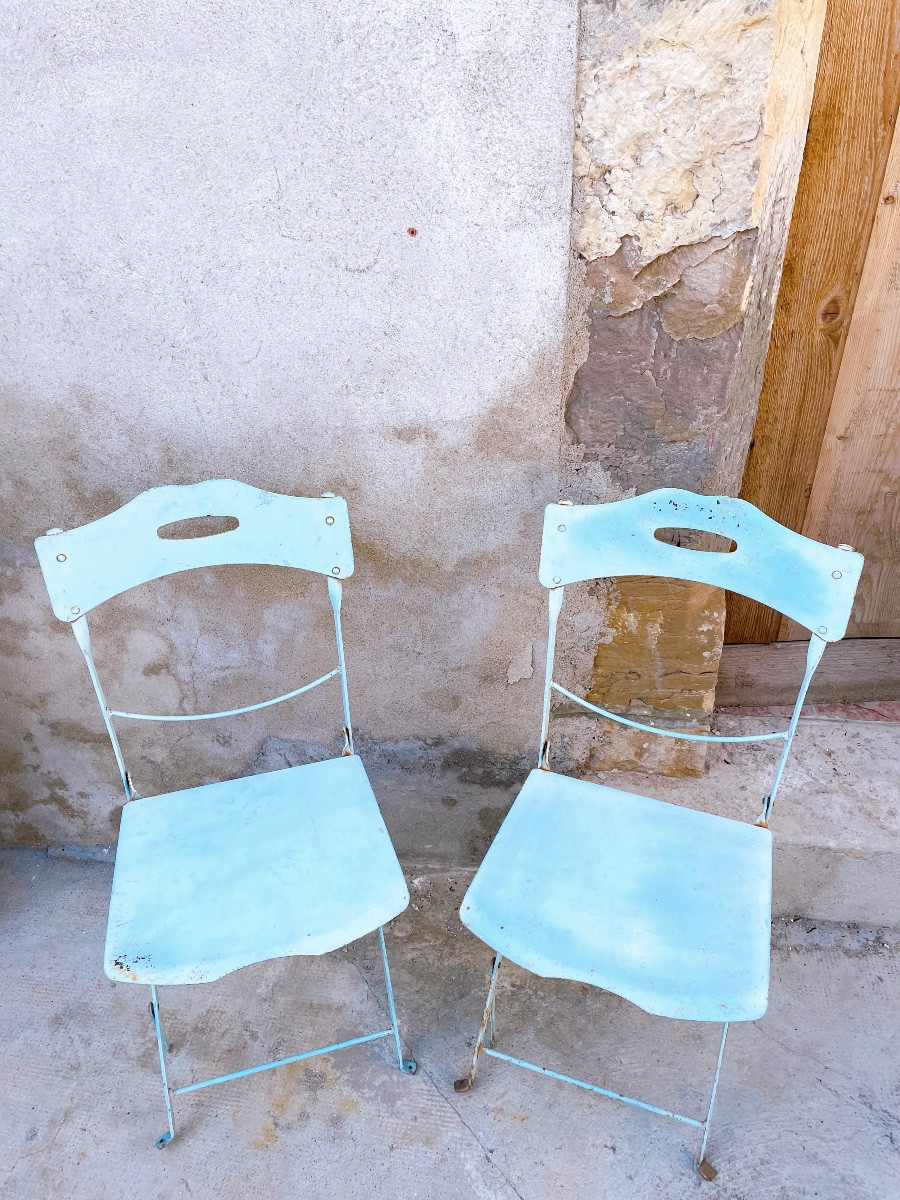 Sky Blue Garden Chairs-photo-3