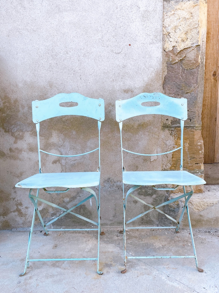 Sky Blue Garden Chairs