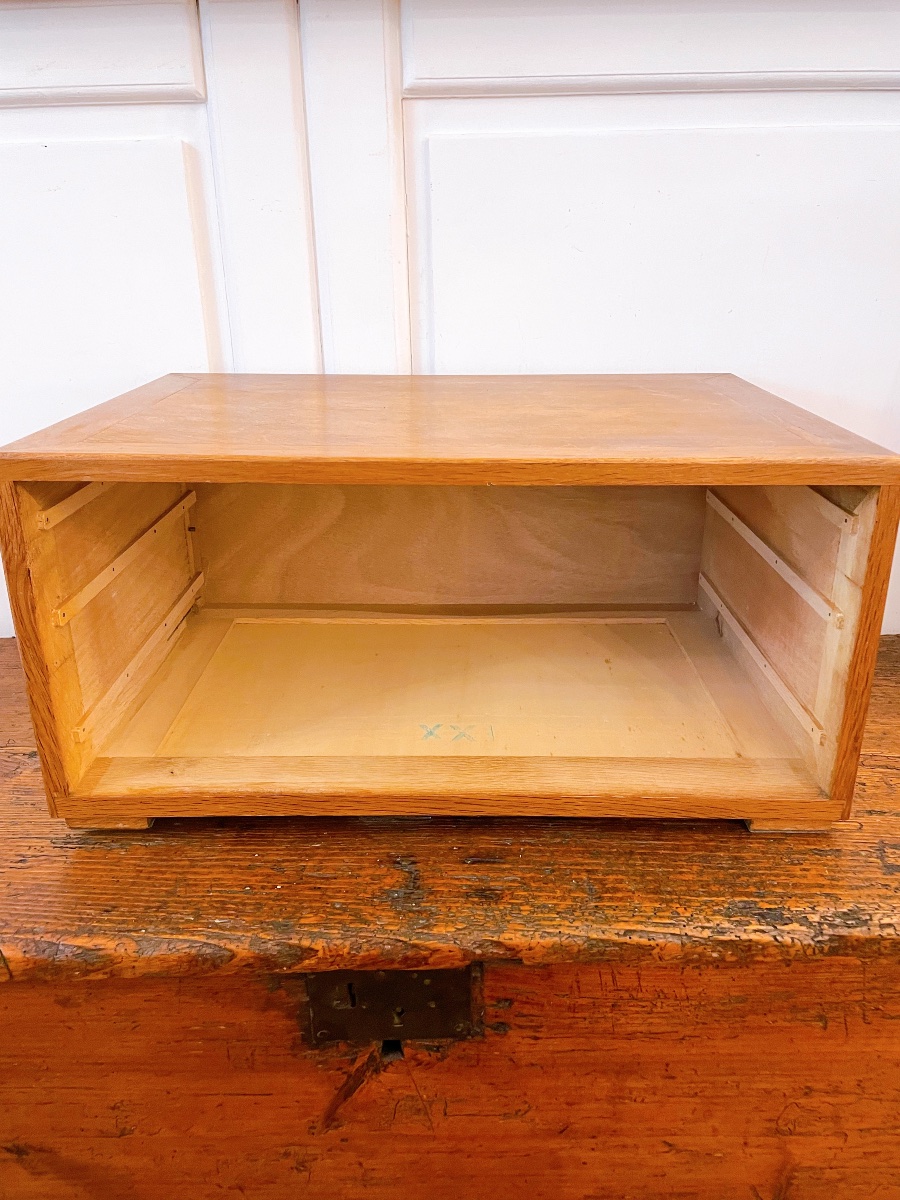 Wooden Box With 3 Drawers For Household Set With Key-photo-4