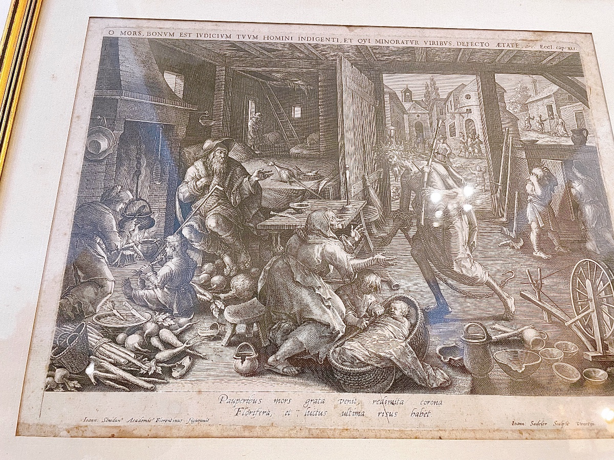 Engraving By Johannes Sadeler, Late 16th Century-photo-1