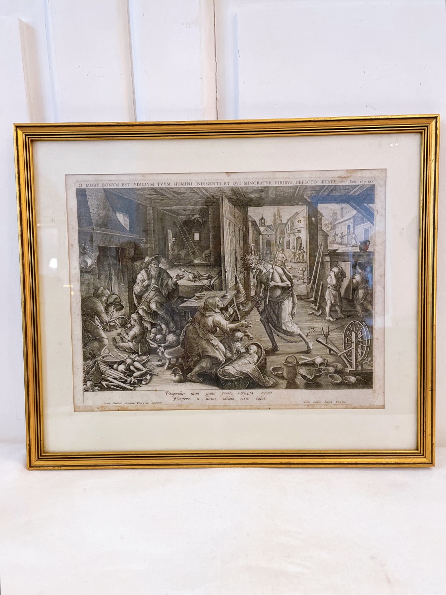 Engraving By Johannes Sadeler, Late 16th Century