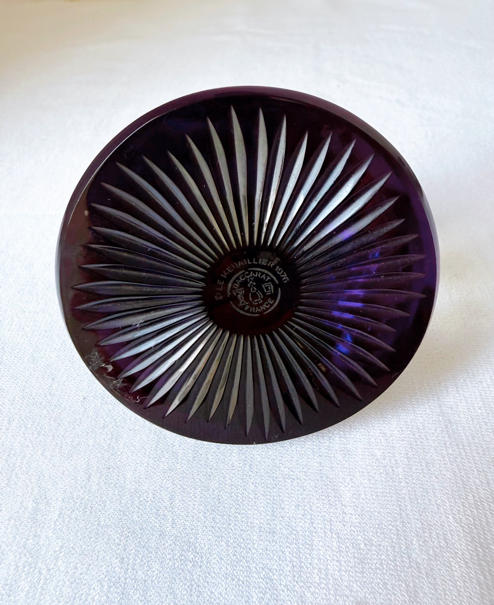 Camée Jeanne d’Arc enchâssé dans un cristal de Baccarat éditeur Le Médailler-photo-2