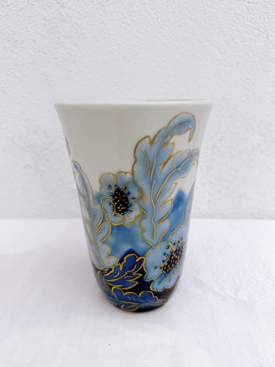 Limoges Porcelain Vase By Camille Tharaud-photo-2