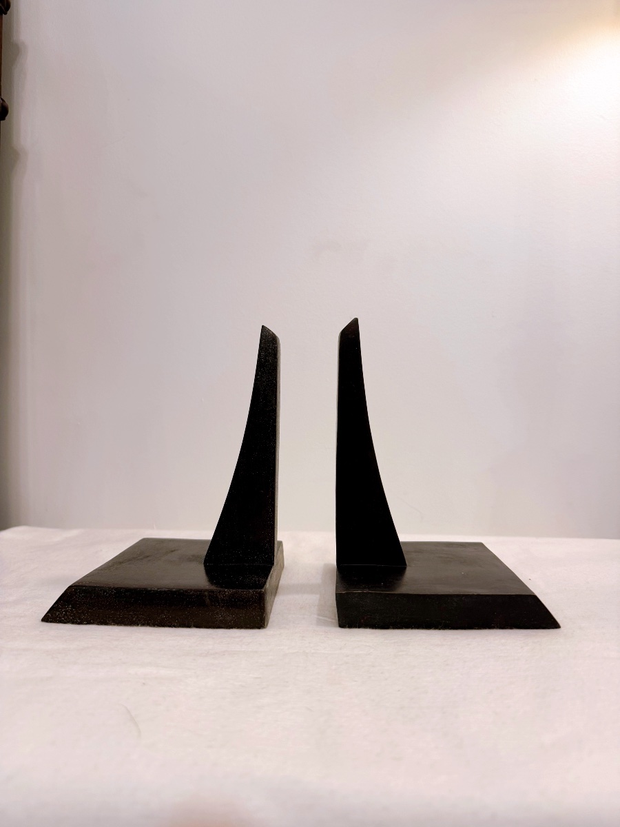 Paire de serre livres  bronze noir