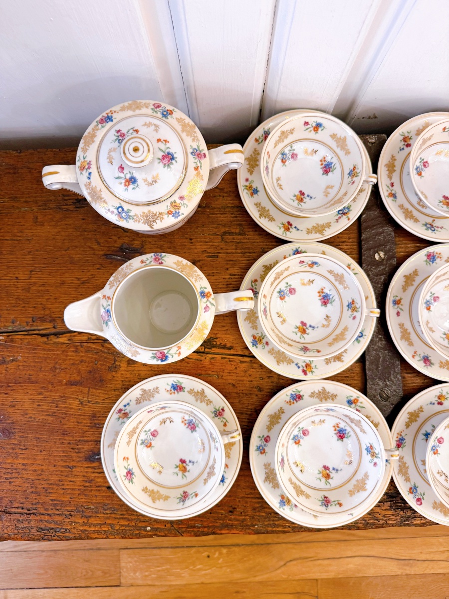10 tasses et soucoupes Limoges Raynaud-photo-3