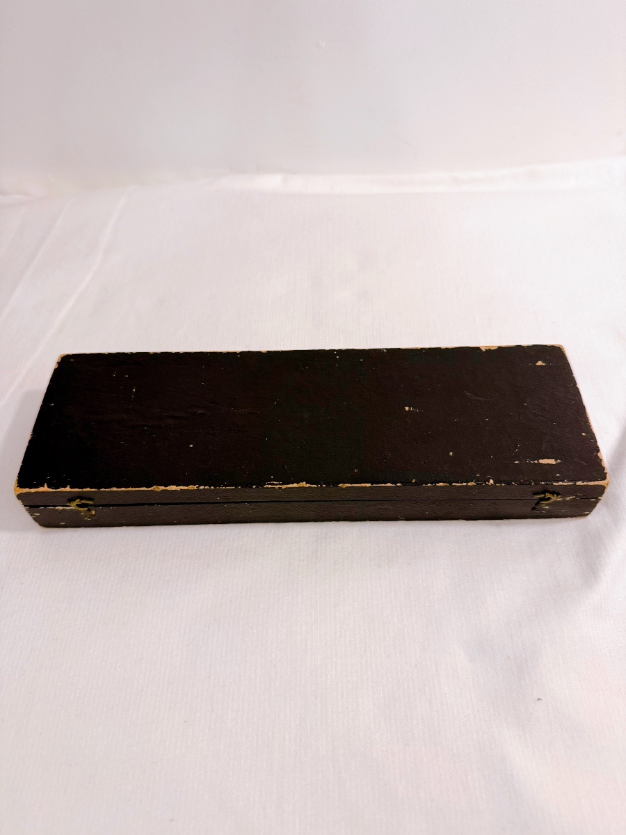 6 Knives With Ebony Handles, Inlaid With Mother-of-pearl-photo-3