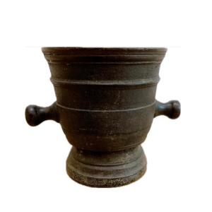 Large 17th Century Cast Iron Mortar