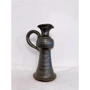 Pichet vase en céramique signé Jean Marais 