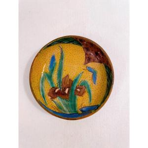 Petite assiette aux Iris Kutani 