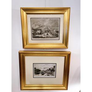 2 Gravures à l’eau forte de Joannes Drevet