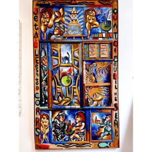 Peinture Technique mixte Favrene 