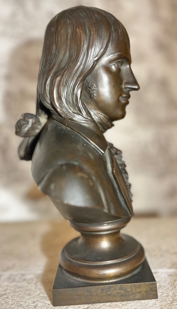 Buste en bronze de Philippe Lebon XIXeme -photo-1