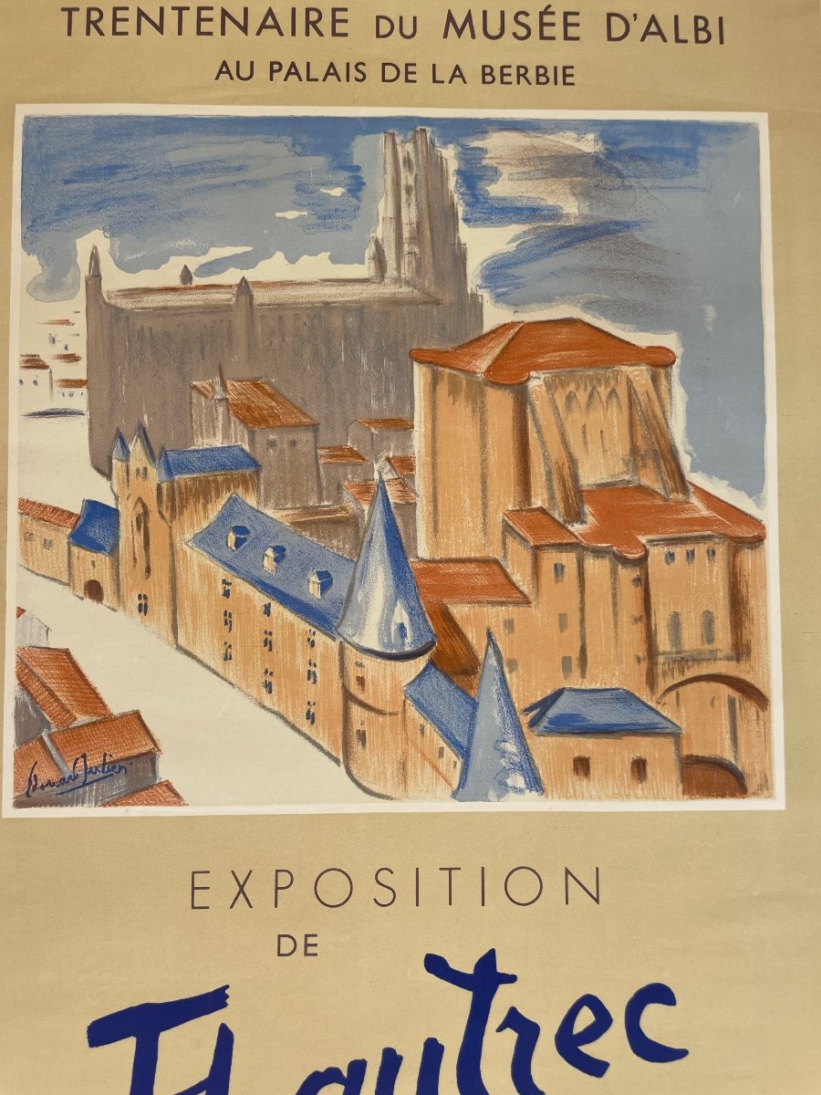 Poster “exhibition From F.lautrec To Picasso” 1952-photo-2