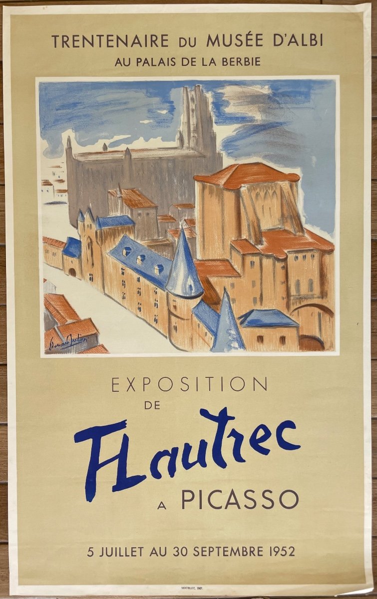 Poster “exhibition From F.lautrec To Picasso” 1952