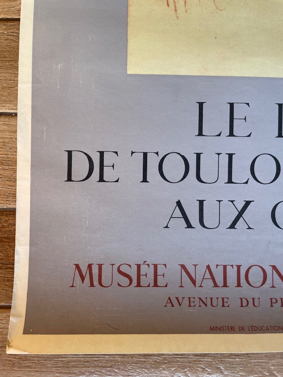 Poster Exhibition "the Drawing Of Toulouse Lautrec To The Cubists" 1954-photo-4