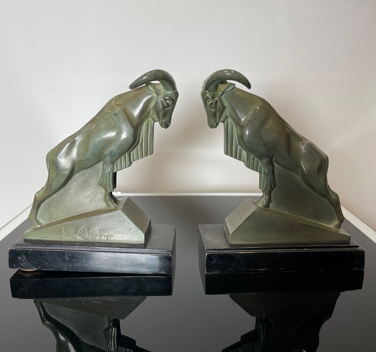 Max Le Verrier (1891-1973) Pair Of Bookends-photo-4