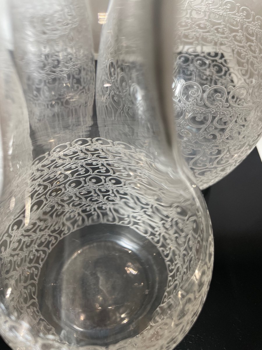 Baccarat. Four Decanters Without Stopper, Rohan Model-photo-4