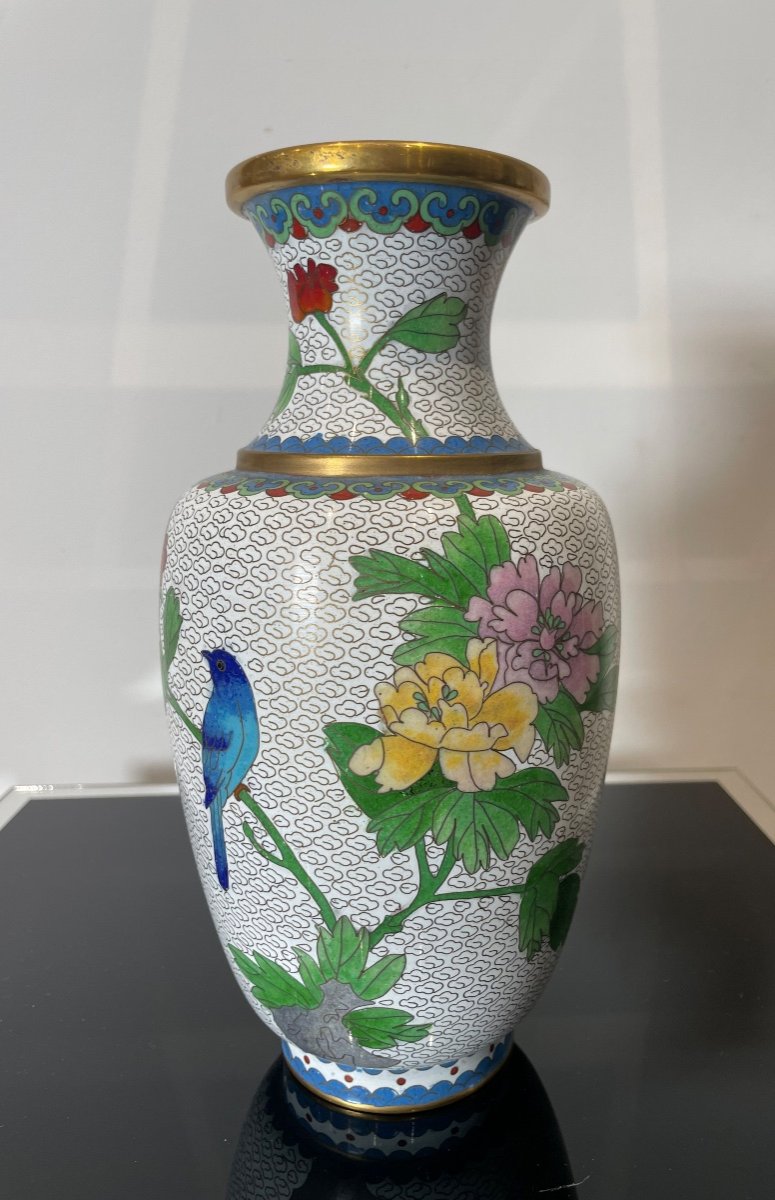 Chinese Cloisonne Vase. 20th Century