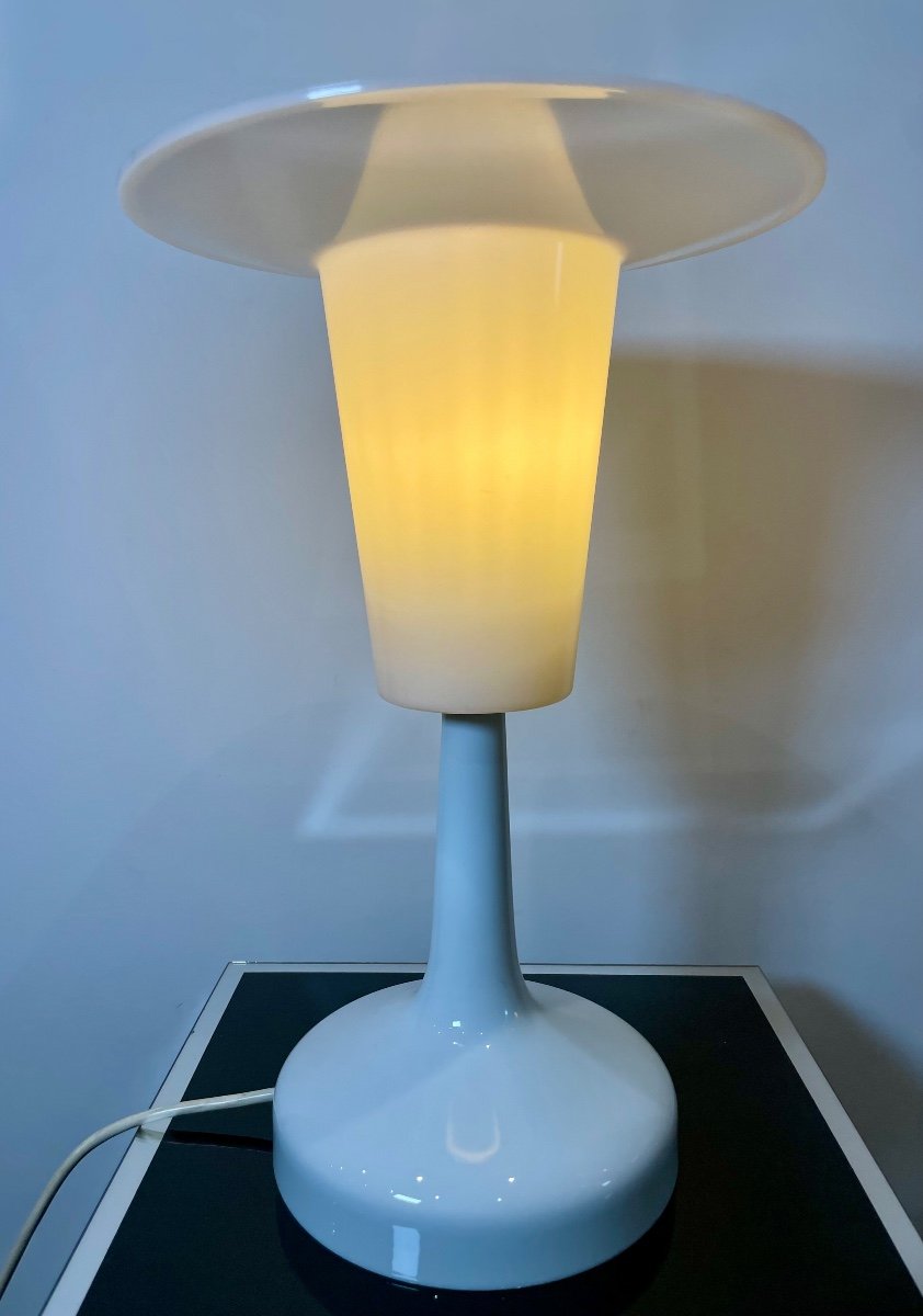 Rosenthal Manufacture. White Glazed Ceramic Lamp. 1970-photo-2