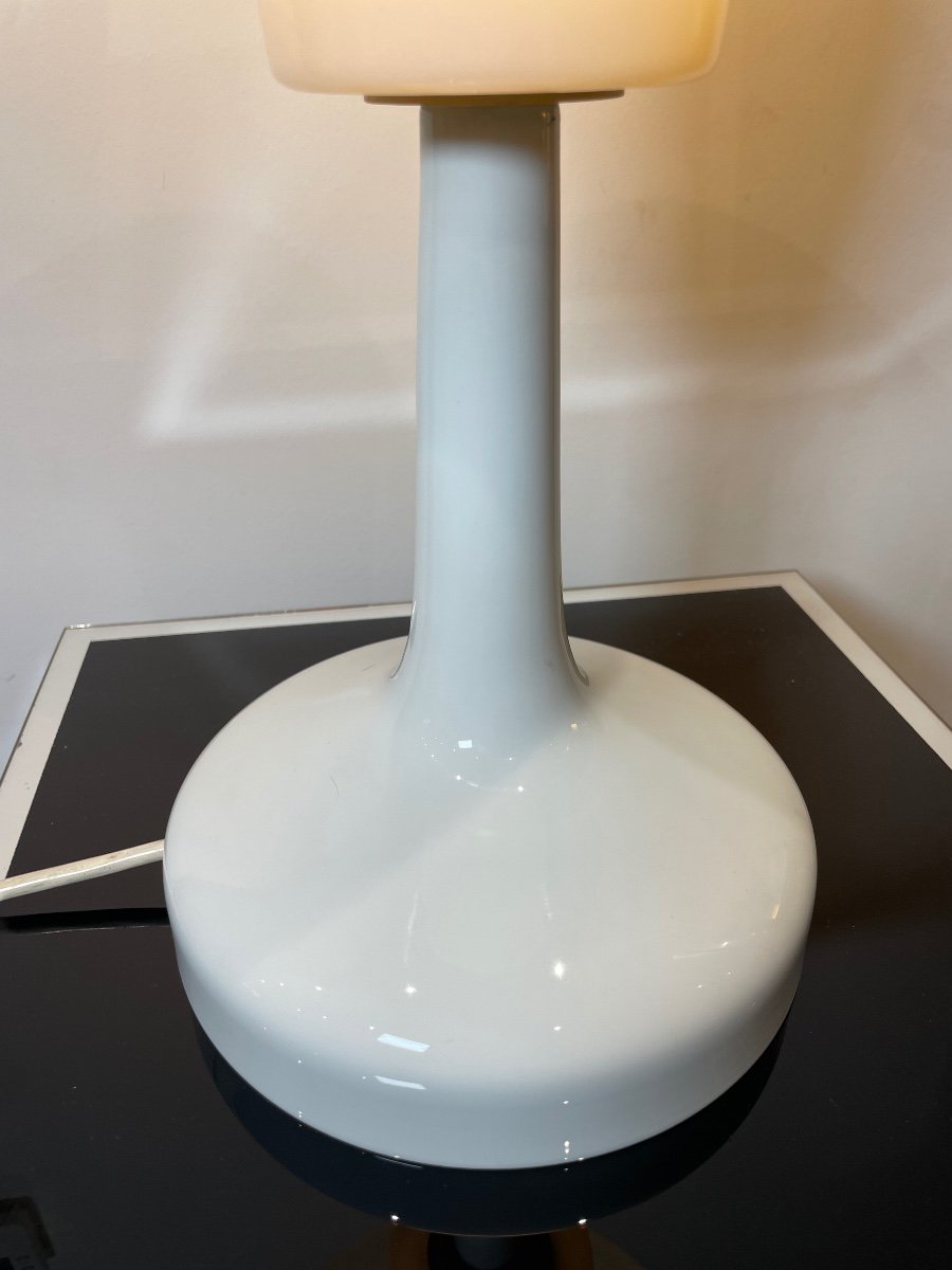 Rosenthal Manufacture. White Glazed Ceramic Lamp. 1970-photo-3