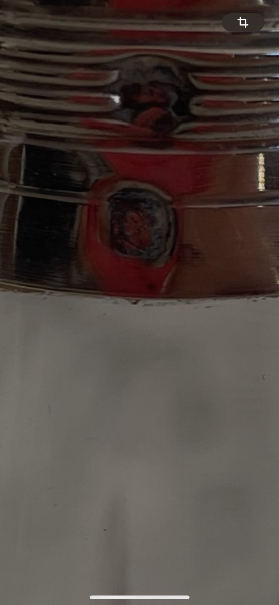 Carafe à liqueur en cristal et monture en argent massif -photo-4