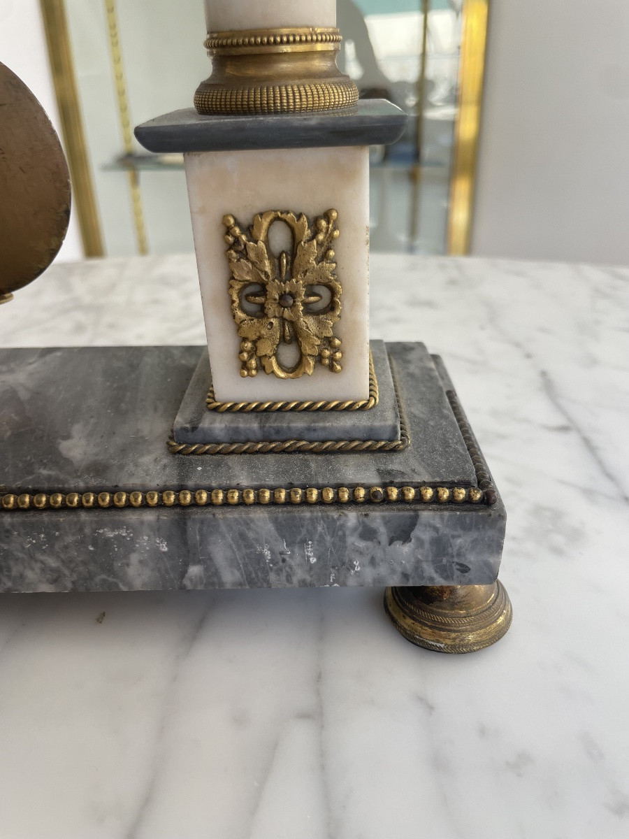 Louis XVI Style Portico Clock, 19th Century.-photo-4