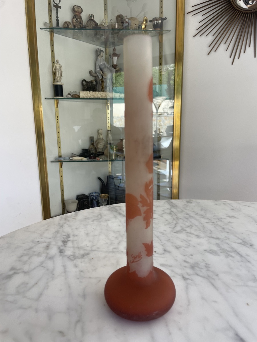 Établissements GALLÉ (1904-1936).  Vase soliflore à haut col-photo-3