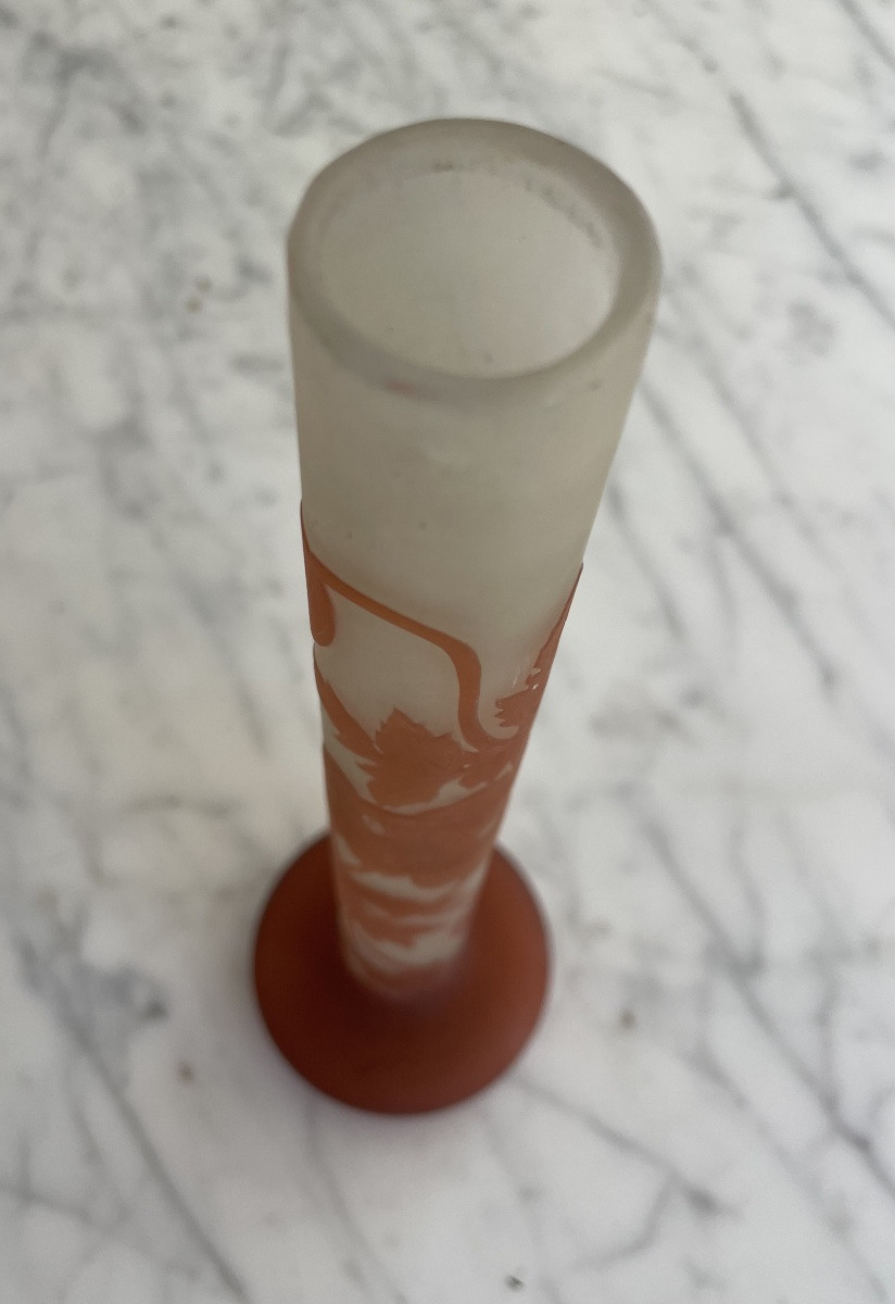 Établissements GALLÉ (1904-1936).  Vase soliflore à haut col-photo-2