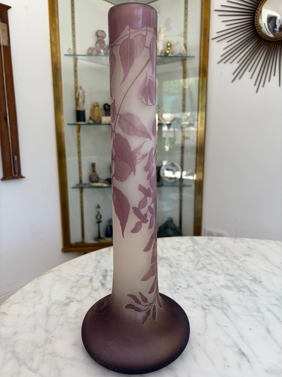 Emile Gallé (1848–1904), “wisteria” Vase  -photo-3