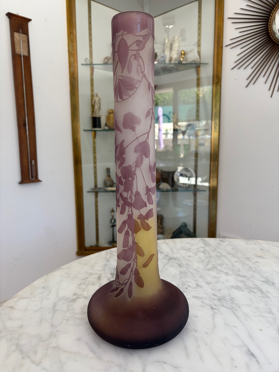 Emile Gallé (1848–1904), “wisteria” Vase  