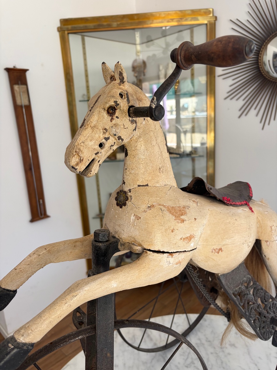 Children's Horse-shaped Tricycle "late 19th-century Toy"-photo-2