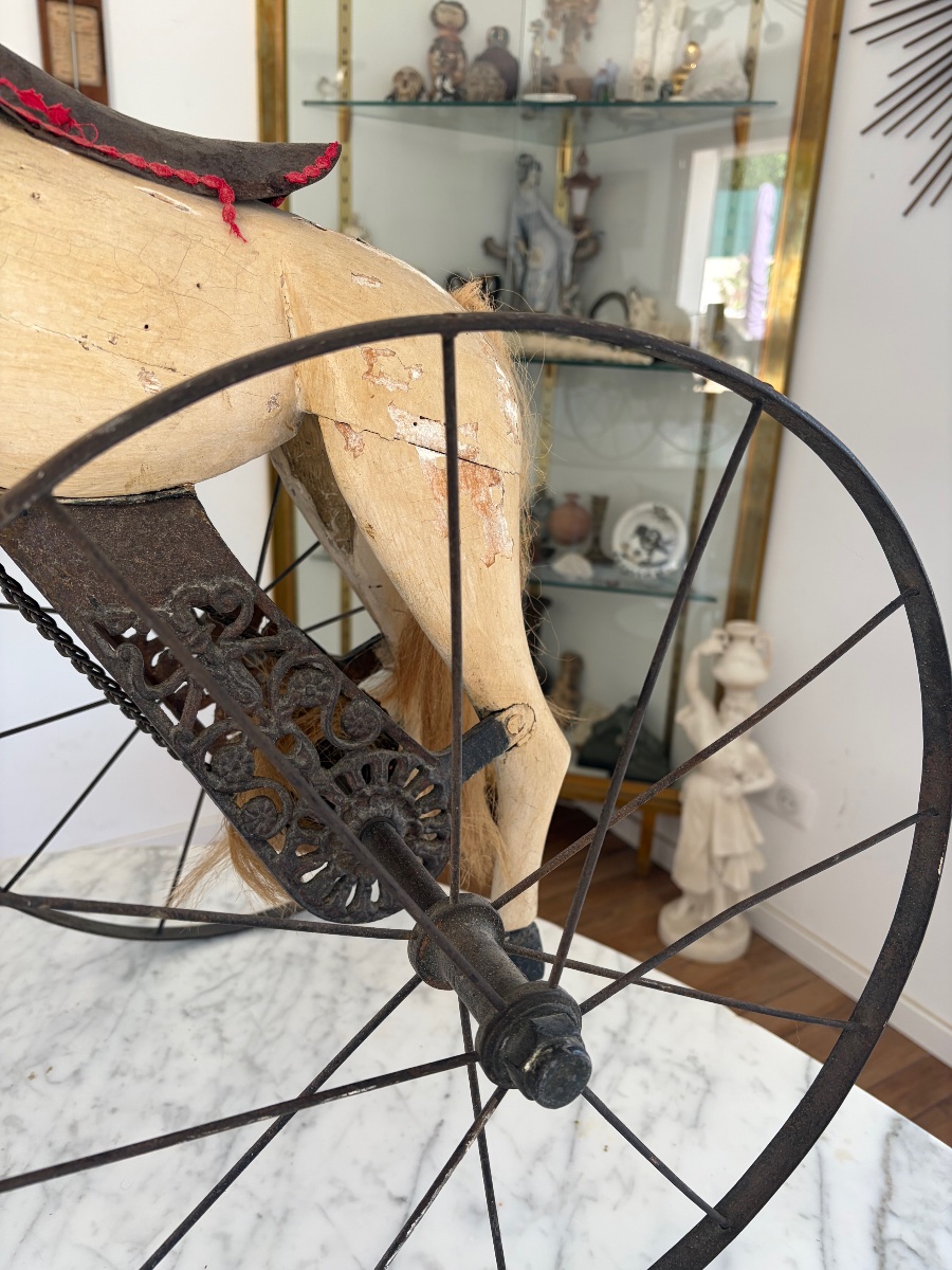 Children's Horse-shaped Tricycle "late 19th-century Toy"-photo-4
